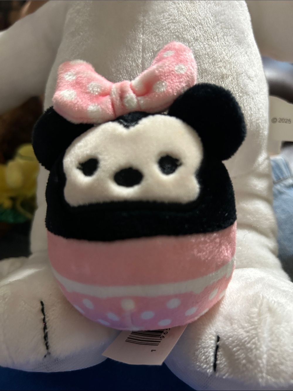 Disney Original Squishmallows Pink and Black Minnie Mouse Plush Toy. EUC